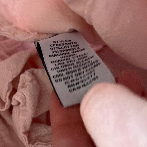 Sanctuary Cargo Pants 27 Small Ankle Taper Chino Stretch Pocket Zip Light Pink - Picture 14 of 15